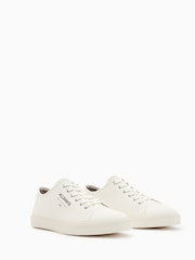 AllSaints White Underground Canvas Low Trainers - Image 3 of 5
