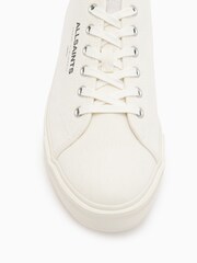 AllSaints White Underground Canvas Low Trainers - Image 4 of 5