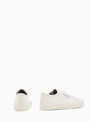 AllSaints White Underground Canvas Low Trainers - Image 5 of 5