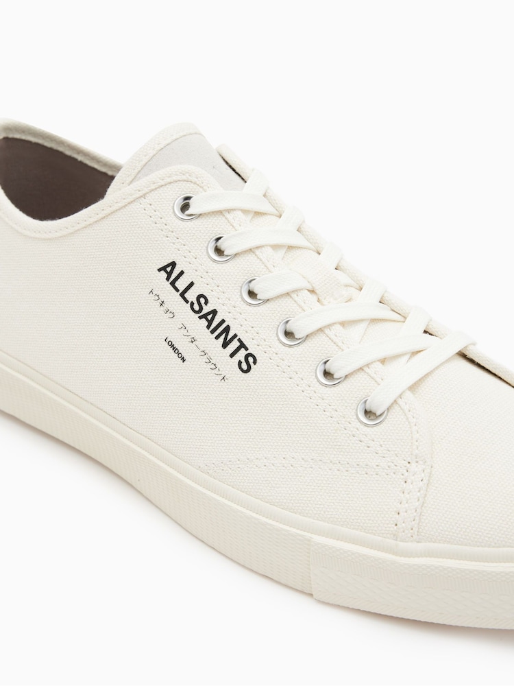 AllSaints White Underground Canvas Low Trainers - Image 5 of 5 AllSaints White Underground Canvas Low Trainers - Image 5 of 5