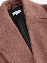 روز وردي - Overcoat with Revere Collar - صورة 8 من 9