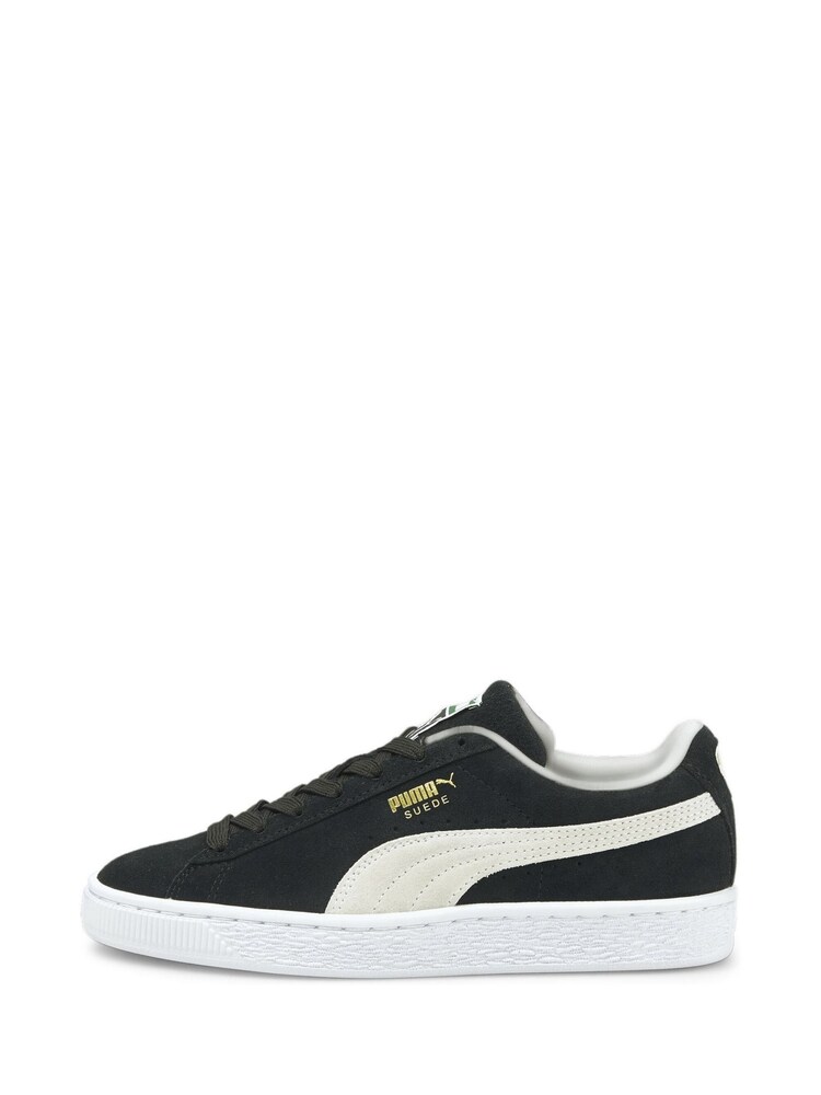 Puma Black Suede Classic XXI Youth Trainers - Image 1 of 7