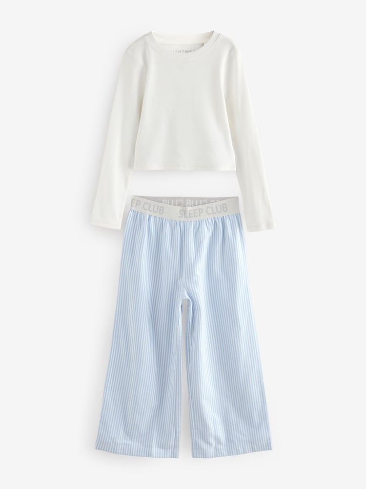 Blue Woven Bottom Pyjamas 1 Pack (3-16yrs) - Image 1 of 4