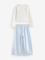 Blue Woven Bottom Pyjamas 1 Pack (3-16yrs) - Image 2 of 4