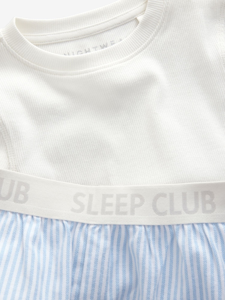 Bleu - Lot de 1 pyjamas à bas tissé (3-16ans) - Image 3 of 4