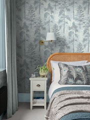 Graham & Brown Blue Norse Forrest Wallpaper Sample - Image 1 of 3