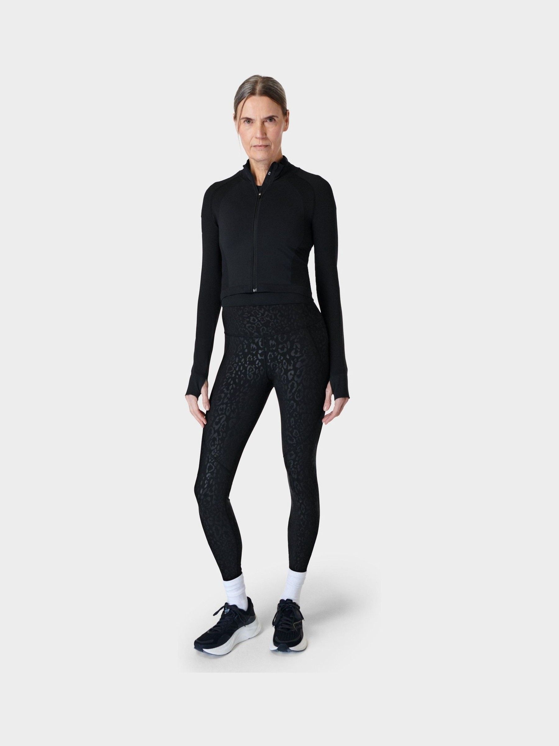Buy Sweaty Betty Black Leopard Emboss Print Full Length