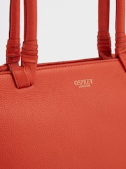 OSPREY LONDON Tan The Collier Leather Shoulder Tote Bag - Image 4 of 4