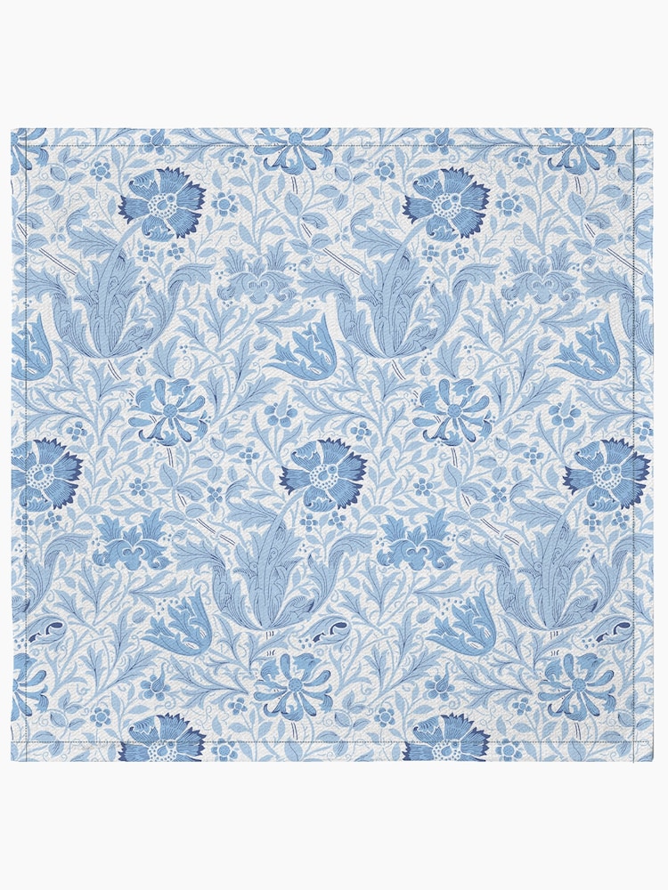 William Morris Gallery Blue Compton Pack of 4 100% Cotton Napkins - Image 2 of 2