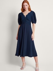 Monsoon Blue Nancy Lace Tea Dress - Image 1 of 4