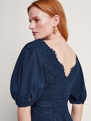 Monsoon Blue Nancy Lace Tea Dress - Image 2 of 4