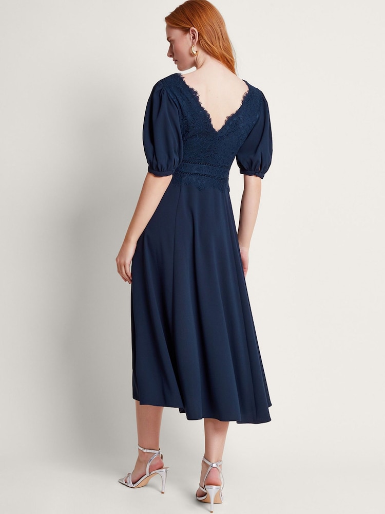 Monsoon Blue Nancy Lace Tea Dress - Image 4 of 4