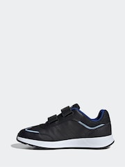 adidas Black/Navy Kids Tensaur Switch Trainers - Image 2 of 8