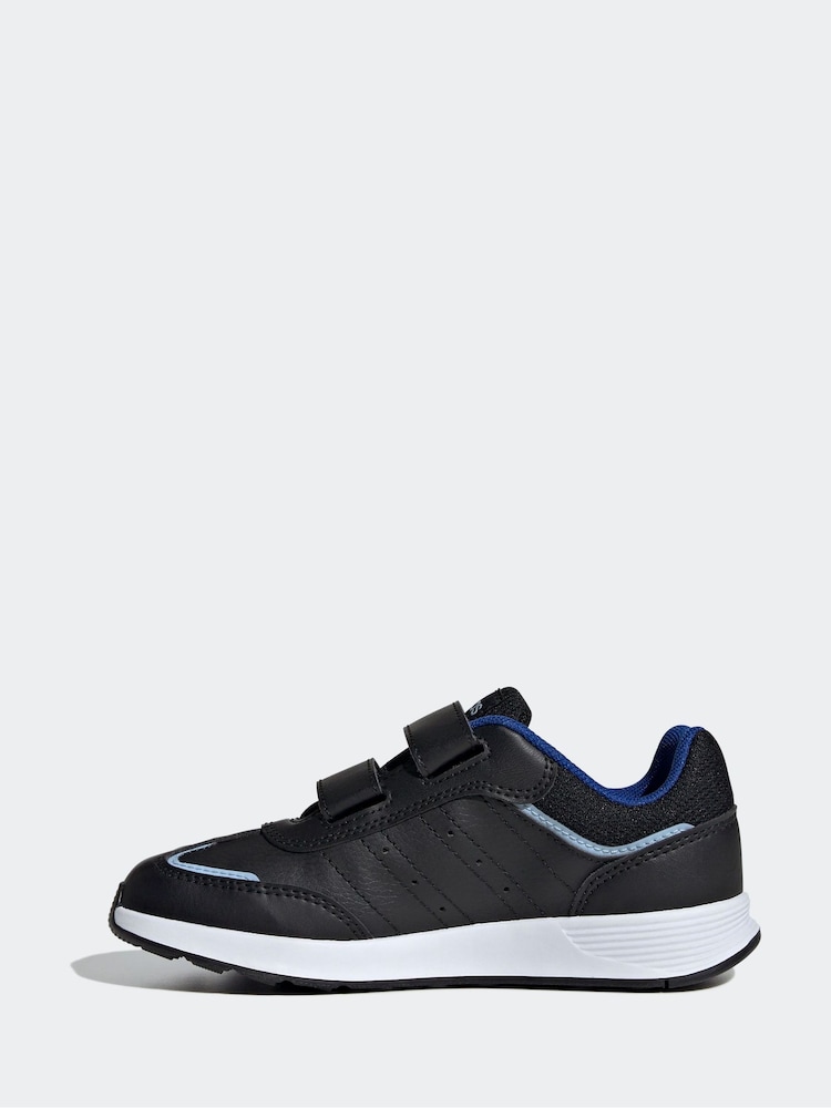 adidas Black/Navy Tensaur Switch Hook and Loop Kids Trainers - Image 1 of 8 adidas Black/Navy Tensaur Switch Hook and Loop Kids Trainers - Image 1 of 8