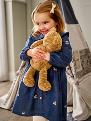 JoJo Maman Bébé Chambray Embroidered Button Through Dress - Image 2 of 5