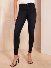 Friends Like These Ink Blue Petite High Waisted Jeans - Image 1 of 4