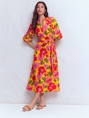Boden Yellow Octavia Cotton Dress - Image 1 of 7