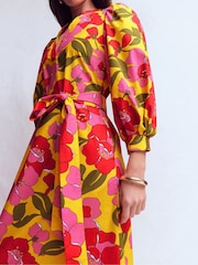 Boden Yellow Octavia Cotton Dress - Image 5 of 7