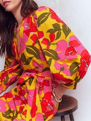 Boden Yellow Octavia Cotton Dress - Image 6 of 7