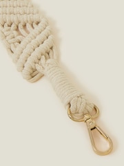 Accessorize Cream Macramé Strap Bag - Image 2 of 2