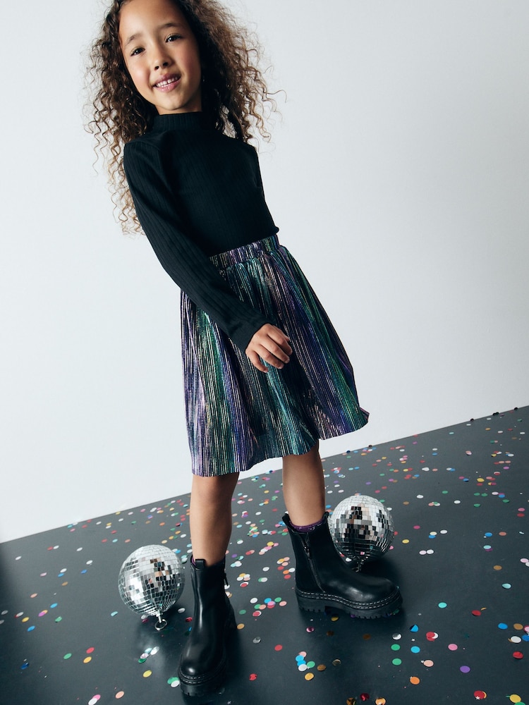 Rainbow Metallic Skirt (3-16yrs) - Image 2 of 7