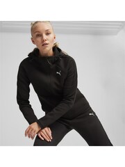 Puma Black EVOSTRIPE Full-Zip Womens Hoodie - Image 1 of 6