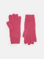 Joules Caversham Pink Knitted Gloves - Image 2 of 3