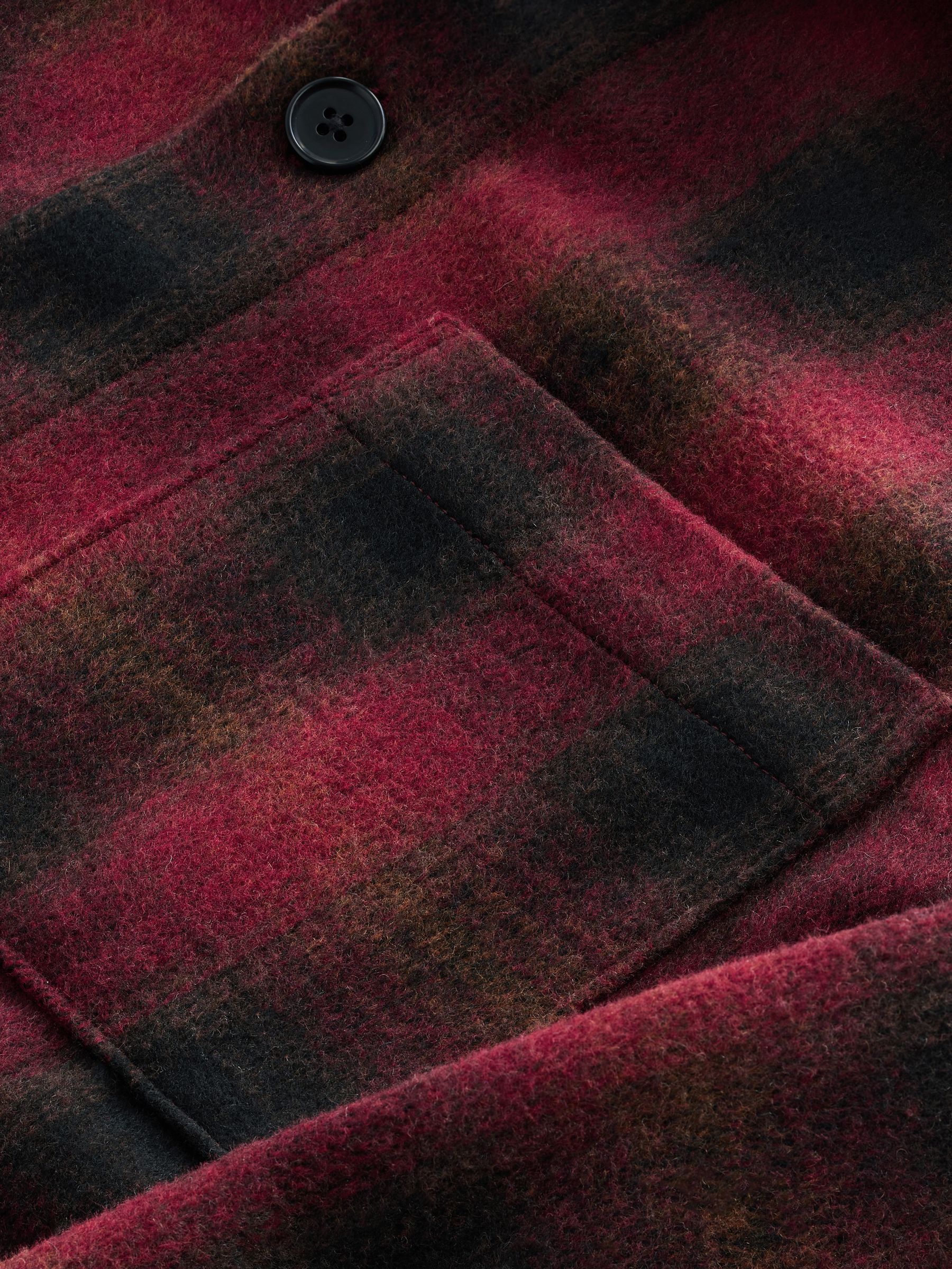 Relaxed Fit Wool Check Overshirt | Tommy Hilfiger USA