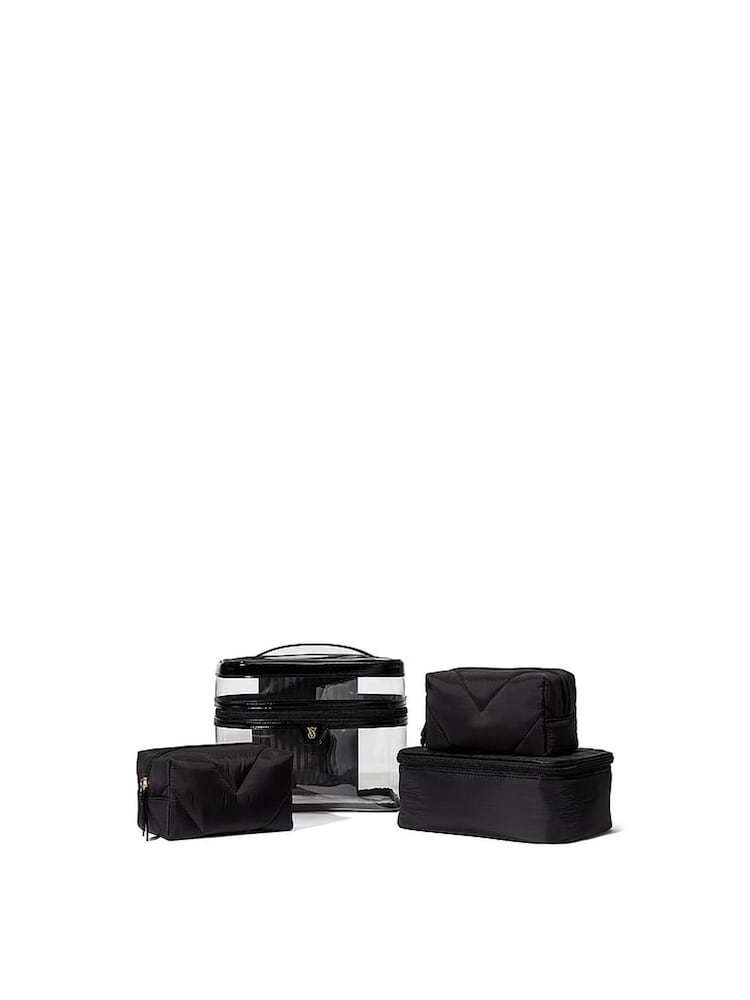 Victoria's Secret Black 4 in 1 Makeup Bag - Image 1 of 3