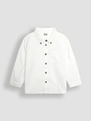 JoJo Maman Bébé Navy Tartan Waistcoat Shirt and Trousers Set - Image 6 of 12