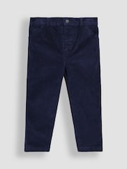 JoJo Maman Bébé Navy Tartan Waistcoat Shirt and Trousers Set - Image 8 of 12