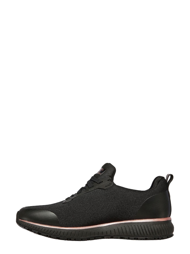 Skechers Black Squad Slip Resistant Trainers - Image 2 of 5