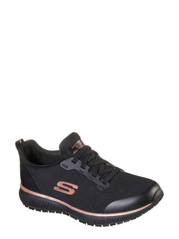 Skechers Black Squad Slip Resistant Trainers - Image 3 of 5