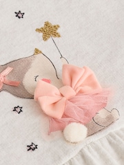 Pink Bunny Peplum 100% Cotton Top and Leggings Set (3mths-7yrs) - Image 8 of 9