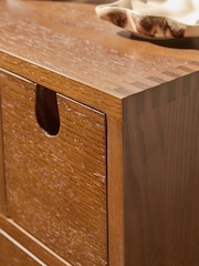 MADE.COM Dark Oak Penn 3 Drawer Bedside Table - Image 3 of 5