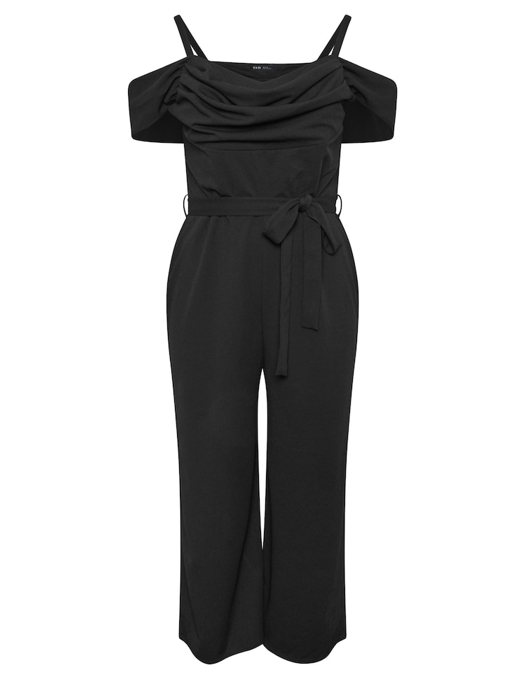 Yours Curve Cowl Cold Shoulder Jumpsuit - Imagen 5 de 5 Yours Curve Cowl Cold Shoulder Jumpsuit - Imagen 5 de 5