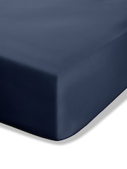 Catherine Lansfield Navy Blue Percale Fitted Sheet - Image 2 of 2