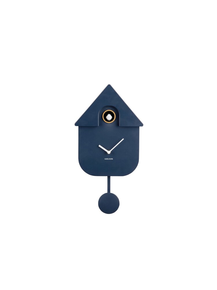 Karlsson Dark Blue Modern Cuckoo ABS Wall Clock - Image 1 of 4