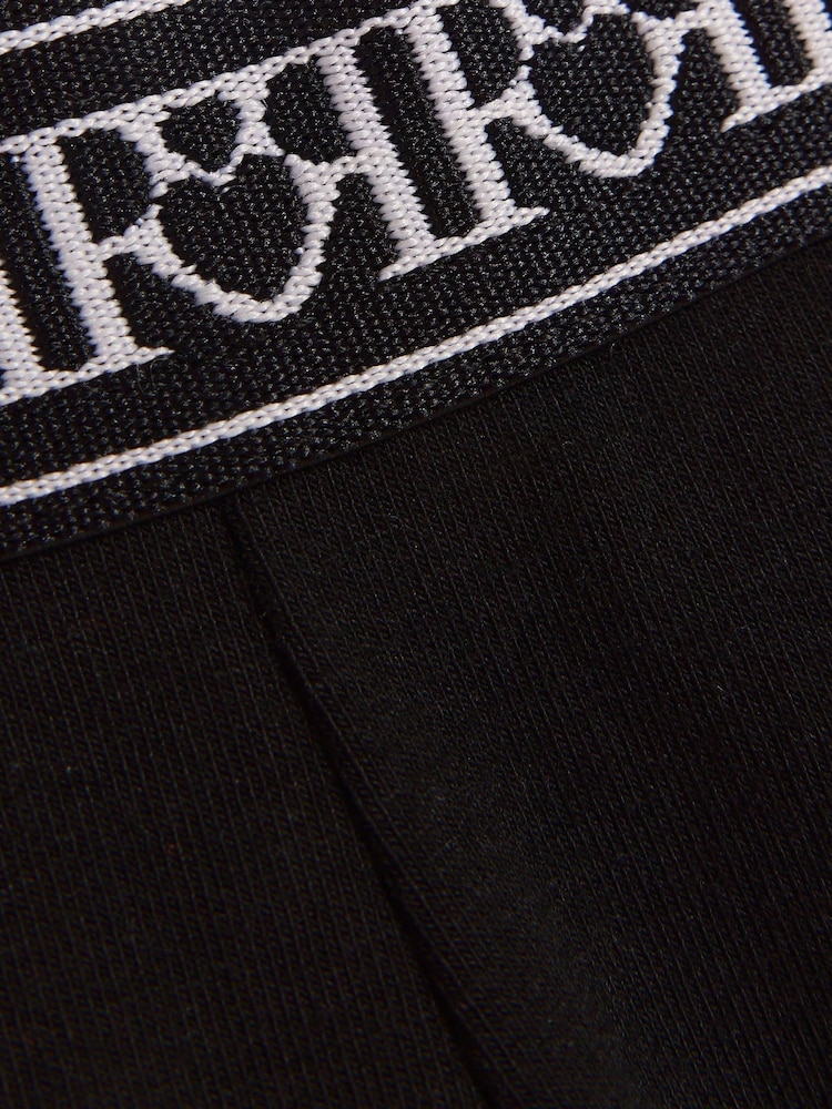 River Island Black Girls Waistband Mutlipack Cycling 100% Cotton Shorts - Image 3 of 3