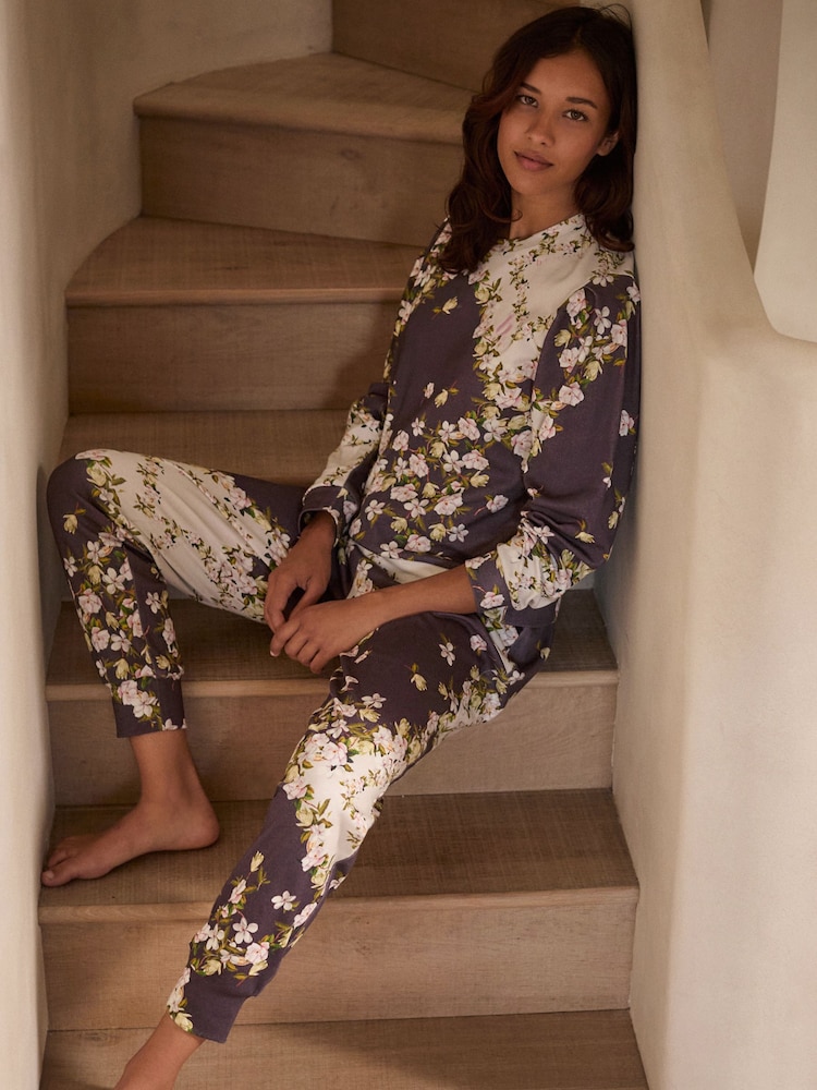 B by Ted Baker – Pyjama-Set aus 100 % Baumwolle - Bild 1 von 8 B by Ted Baker – Pyjama-Set aus 100 % Baumwolle - Bild 1 von 8