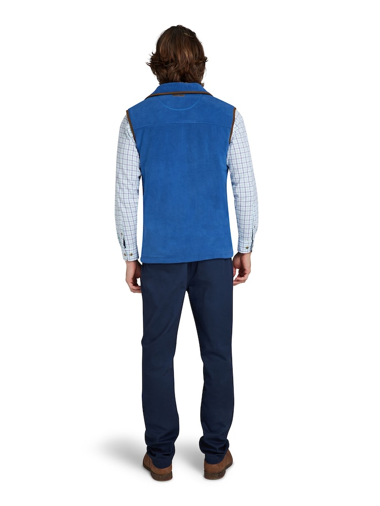 Raging Bull Blue Fleece Gilet - Image 2 of 7