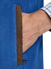 Raging Bull Blue Fleece Gilet - Image 5 of 7