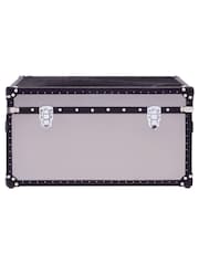 Interiors by Premier Black White Kensington Townhouse Cowhide Storage Trunks - Image 2 of 4