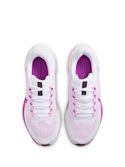 Nike White/Purple Pegasus 41 Road Running Trainers - Image 11 of 11