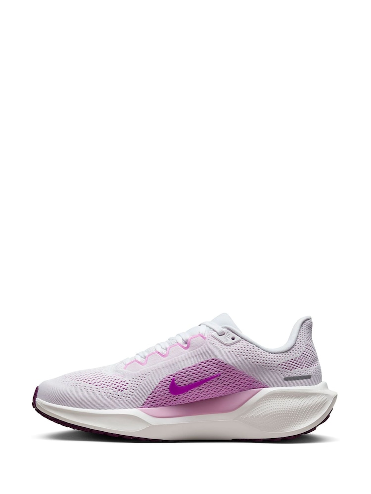 Wit/paars - Nike - Pegasus 41 Road hardloopsneakers - Image 4 of 11
