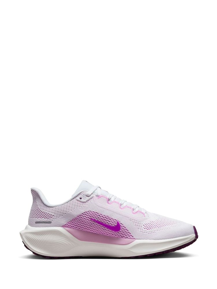 Wit/paars - Nike - Pegasus 41 Road hardloopsneakers - Image 5 of 11