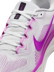 Nike White/Purple Pegasus 41 Road Running Trainers - Image 6 of 11
