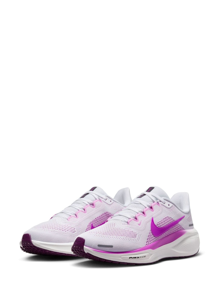 Wit/paars - Nike - Pegasus 41 Road hardloopsneakers - Image 8 of 11