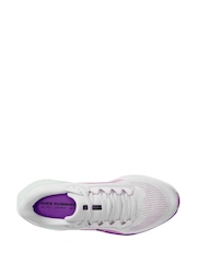 Nike White/Purple Pegasus 41 Road Running Trainers - Image 9 of 11