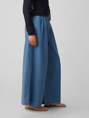 Gap Blue DÔEN High Waisted Wide Leg Denim Trousers - Image 4 of 5